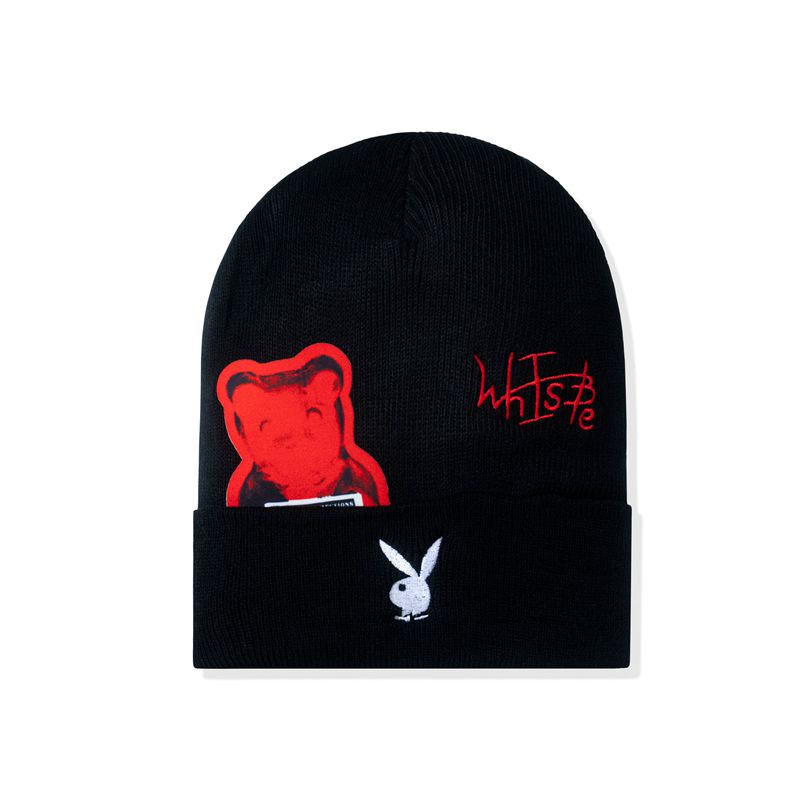 Cappelli Playboy X Whisbe Vandal Gummy Beanie Donna Nere | 94156XEHZ