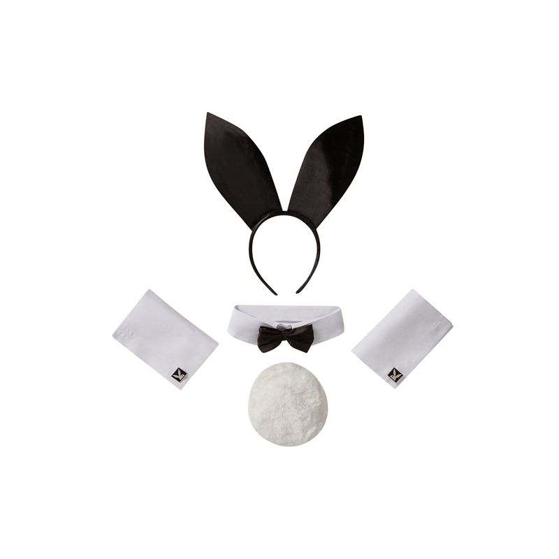 Costume Da Coniglio Playboy The OfficialAccessory Set Donna Nere Bianche | 75602VNOW