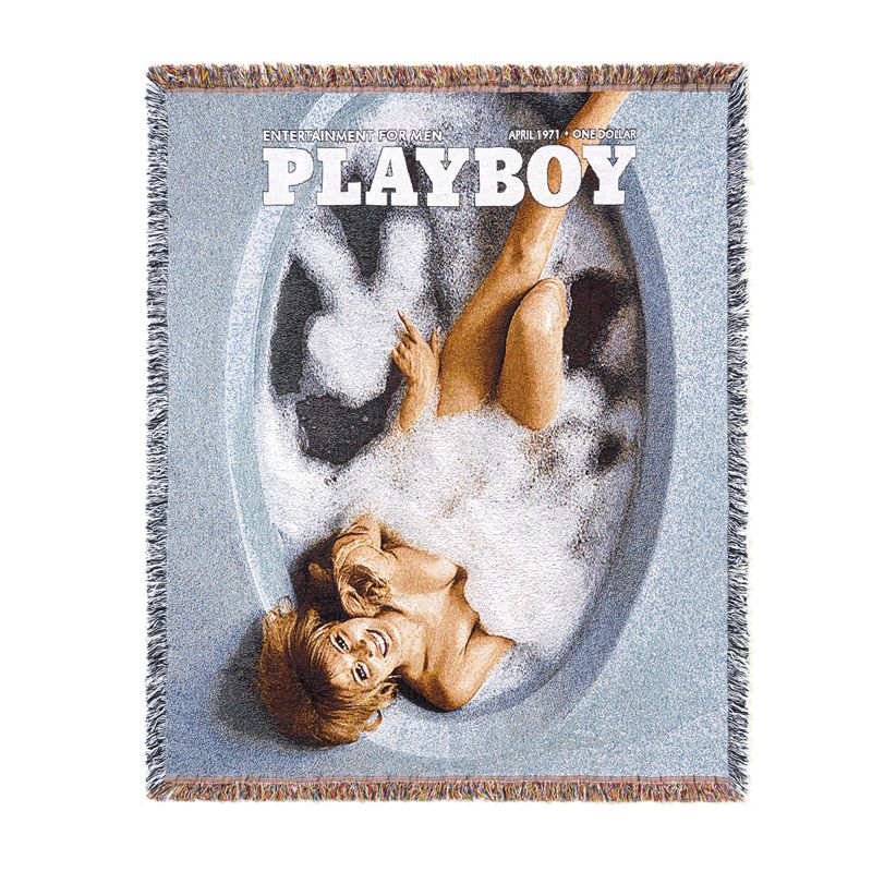 Costumi Da Bagno Playboy April 1971 Cover Beach Blanket Donna Blu | 07694TEKD