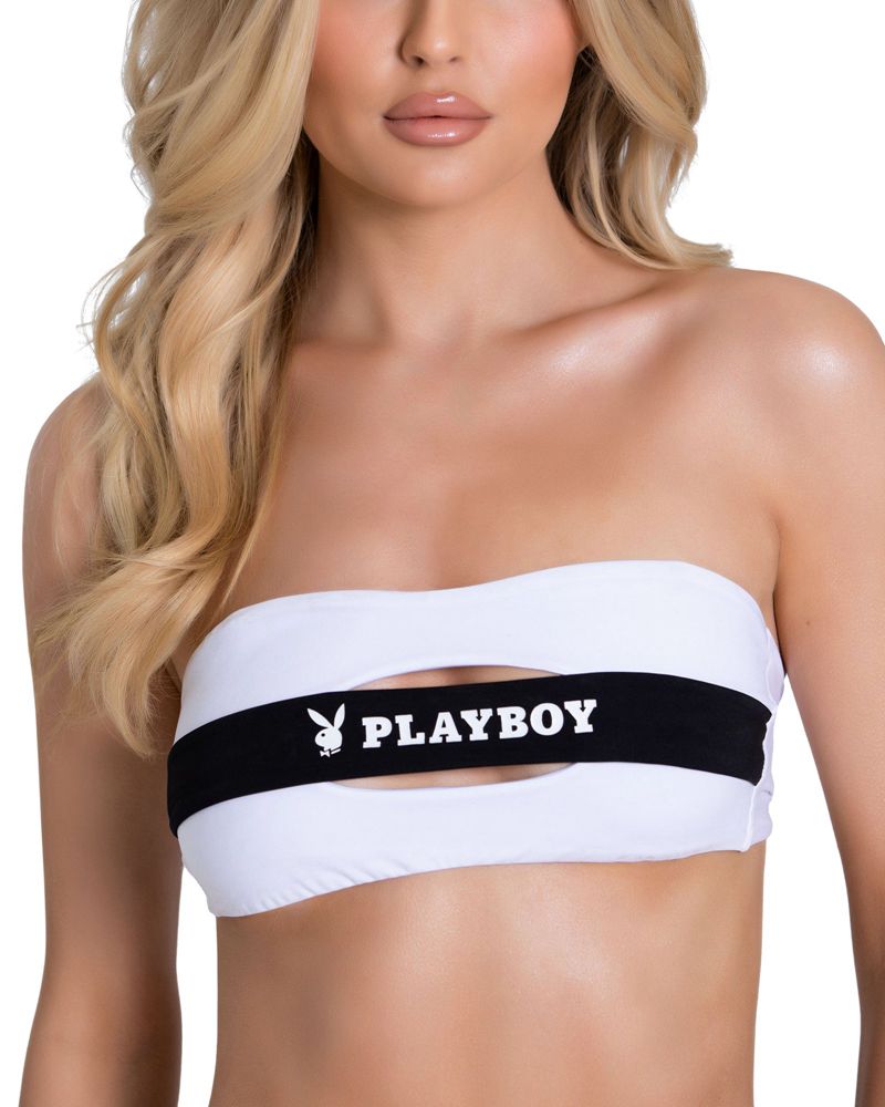 Costumi Da Bagno Playboy Cinturino Masthead Bikini Donna Nere | 41672LBQV