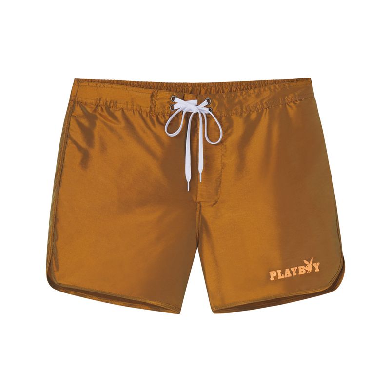 Costumi Da Bagno Playboy Night Out Trunks Uomo Arancioni | 39178FNBX