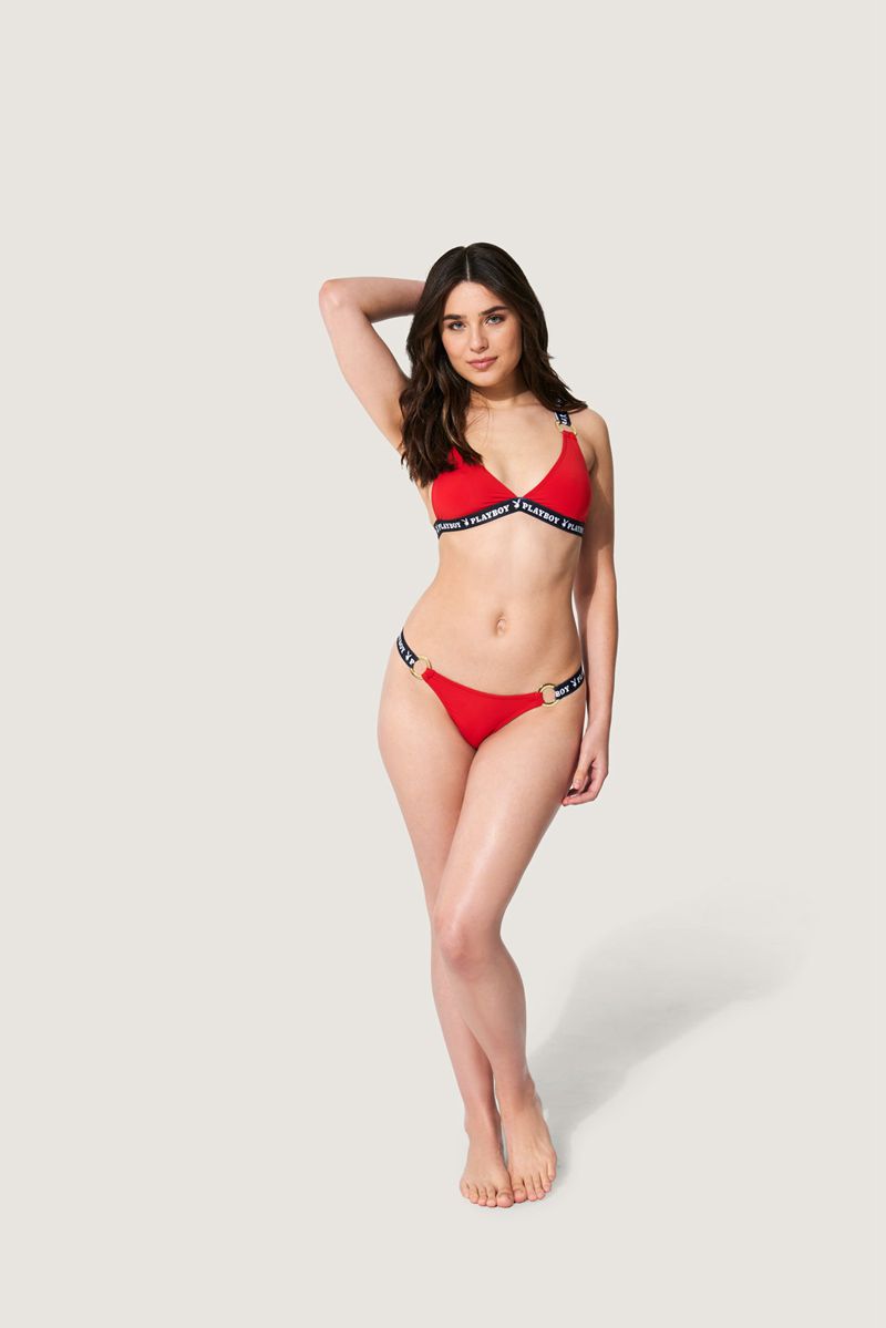 Costumi Da Bagno Playboy O-Ring Masthead Cinturino Bikini Donna Rosse | 25396QLSY