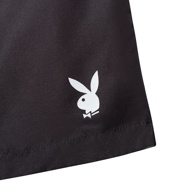 Costumi Da Bagno Playboy Ombre Trunks Uomo Nere Bianche | 21075FKNR