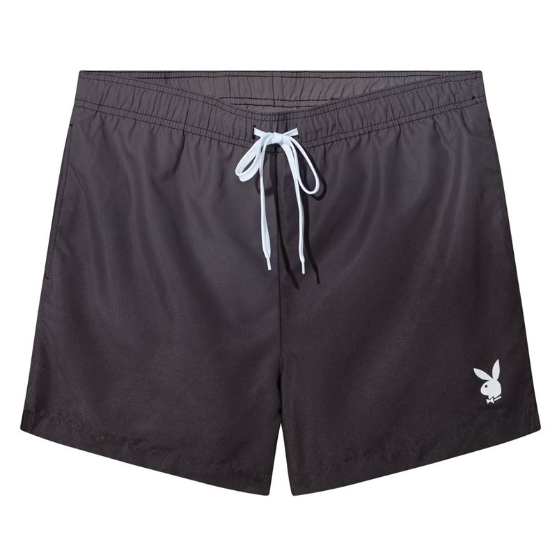 Costumi Da Bagno Playboy Ombre Trunks Uomo Nere Bianche | 21075FKNR