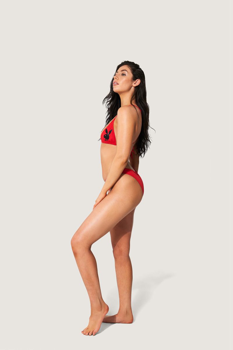 Costumi Da Bagno Playboy Scrunch Bunny Bikini Donna Rosse | 01392YPAE