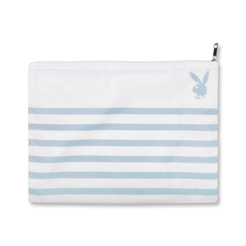 Costumi Da Bagno Playboy Striped Impermeabili Beach Pouch Donna Gialle | 50281YMWR