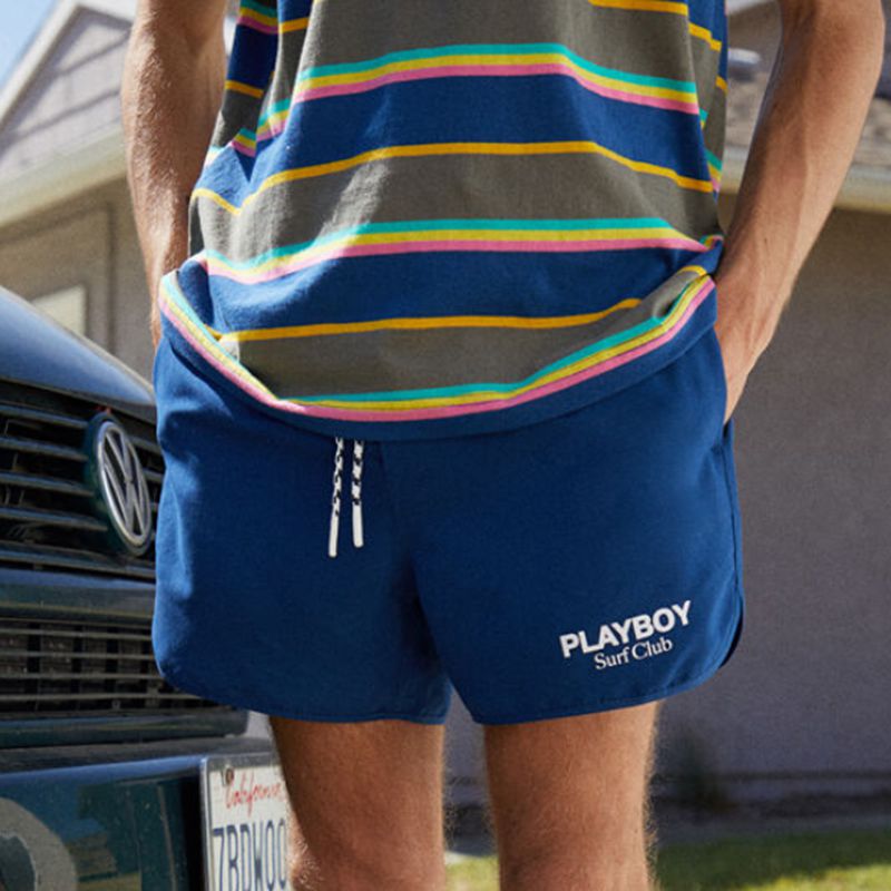 Costumi Da Bagno Playboy Surf Club Trunks Uomo Blu | 58209AJZH