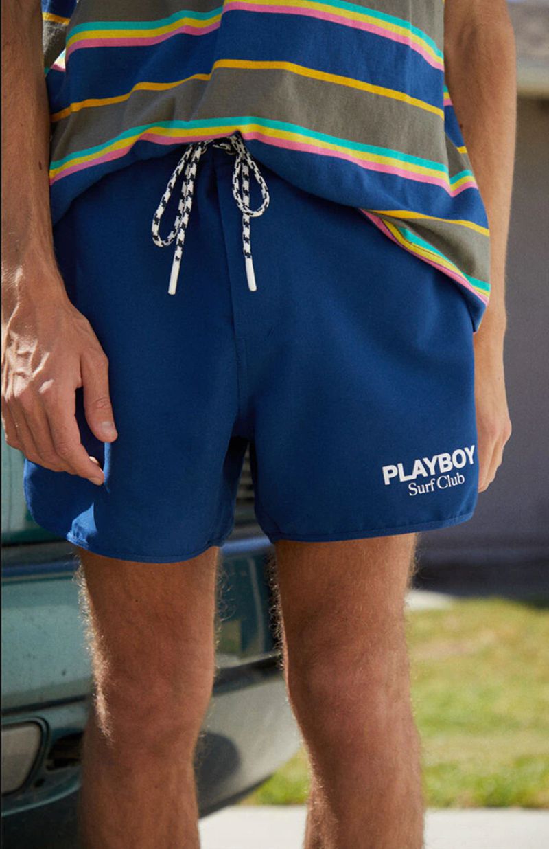 Costumi Da Bagno Playboy Surf Club Trunks Uomo Blu | 58209AJZH