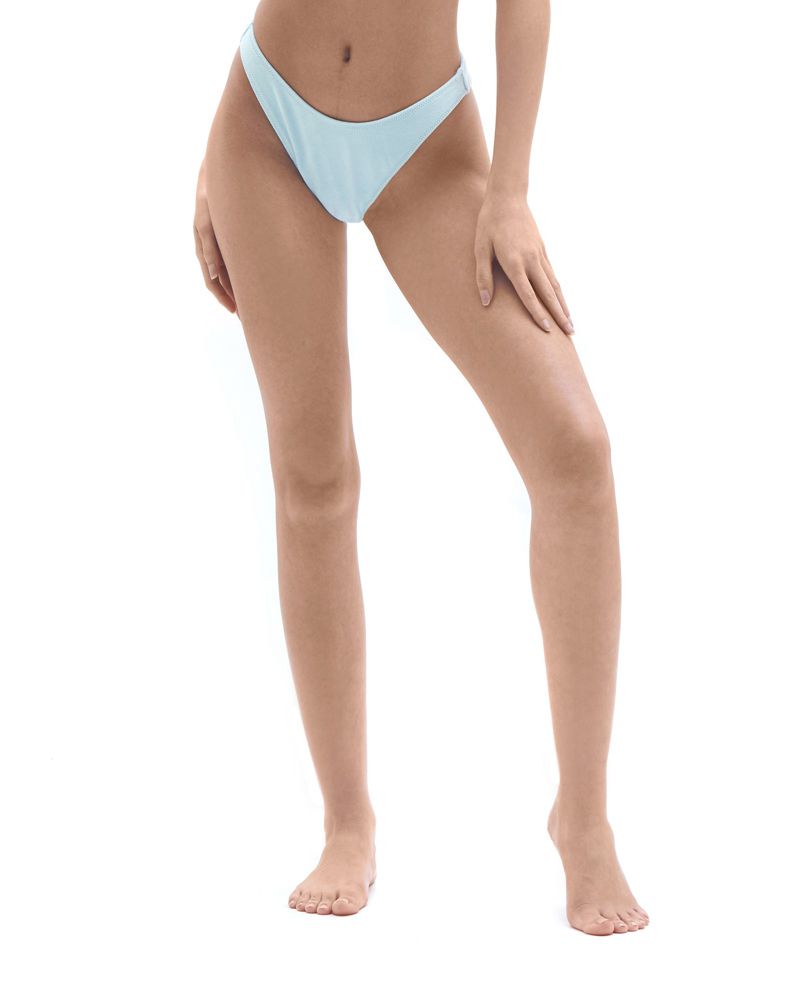 Costumi Da Bagno Playboy Terry High Side Bikini Bottom Donna Menta | 06127MCLA