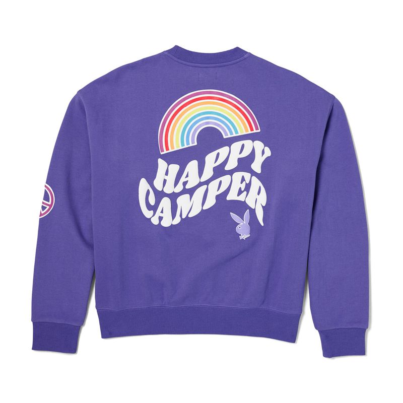 Felpa Con Cappuccio Playboy Cabin Fever Crew Neck Donna Viola | 14897RKYT