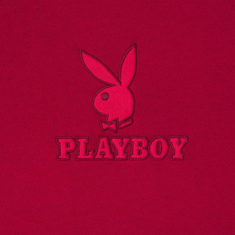 Felpa Con Cappuccio Playboy Classiche Crewneck Donna Rosse Profondo Verde Oliva | 96057QPZC