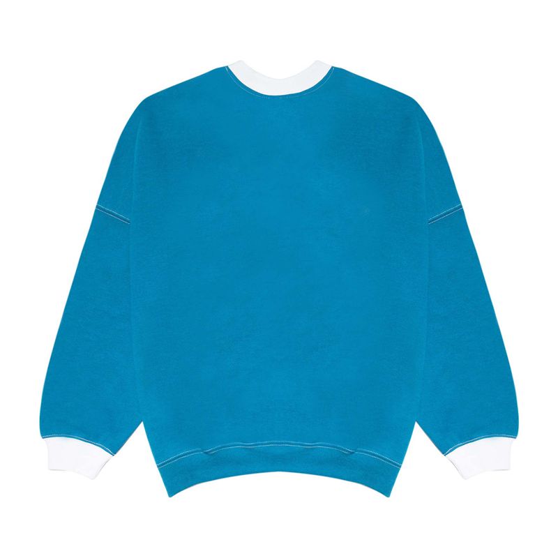 Felpa Con Cappuccio Playboy Contrast 1953 Crewneck Donna Blu | 34580UHWM