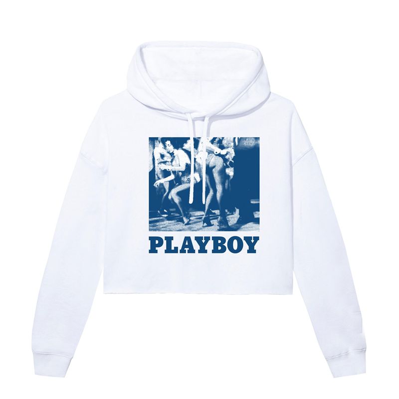 Felpa Con Cappuccio Playboy Dancing Bunnies Donna Bianche Rosse | 28617BXUI