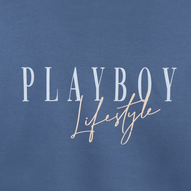 Felpa Con Cappuccio Playboy Lifestyle Zip-Up Donna Blu | 67031JYDF