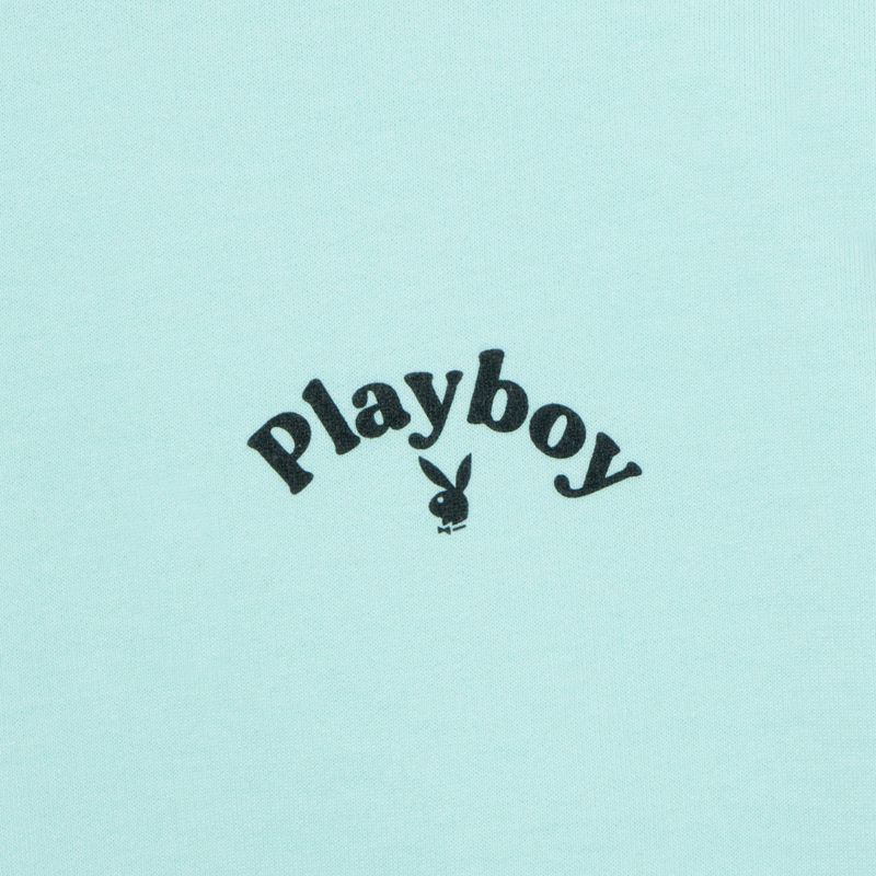 Felpa Con Cappuccio Playboy Logo Oversized Crewneck Donna Menta | 16289CFEY