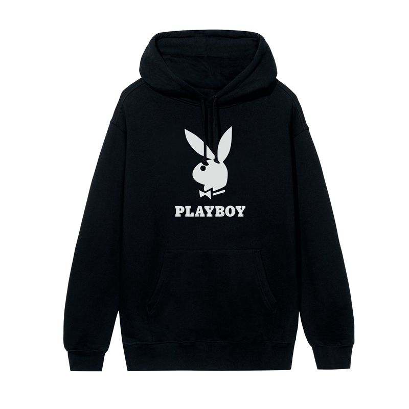 Felpa Con Cappuccio Playboy Logo Uomo Marroni | 67248IDHO