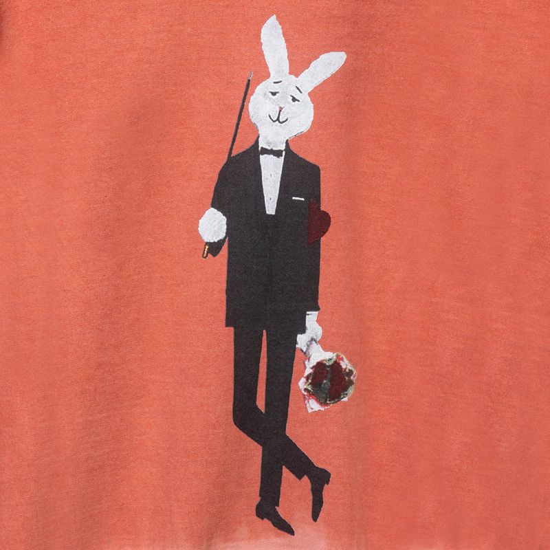 Felpa Con Cappuccio Playboy Mr. Crewneck Uomo Arancioni | 10279MNKC