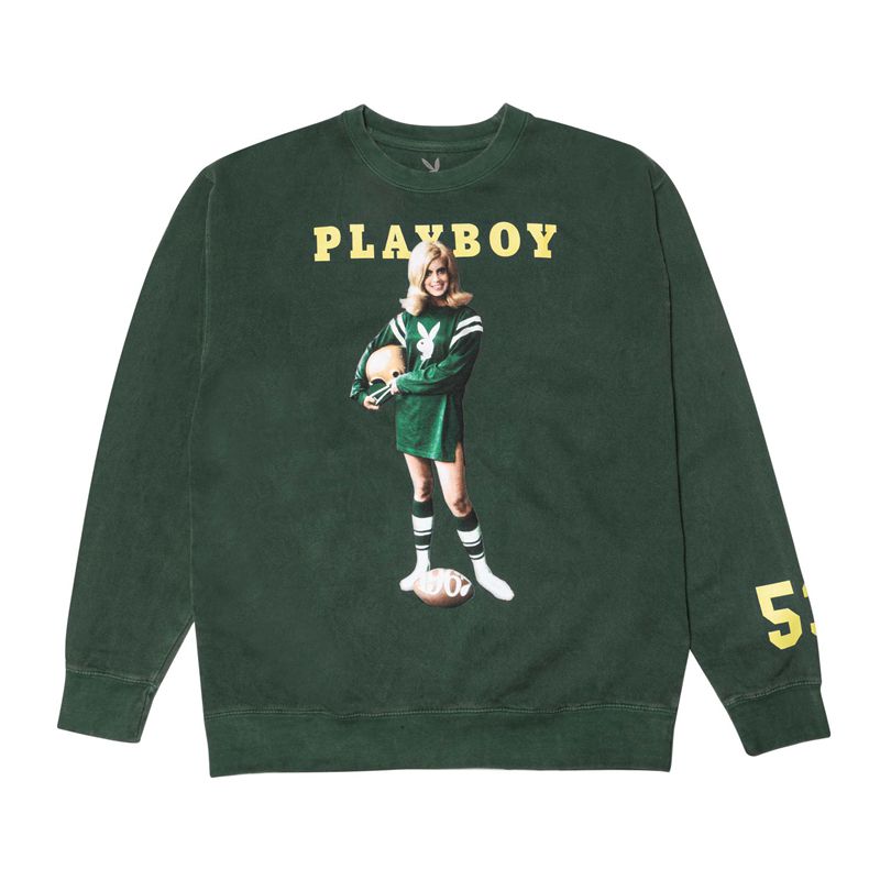 Felpa Con Cappuccio Playboy September 1967 Cover Crewneck Uomo Blu Marino | 85429WDES