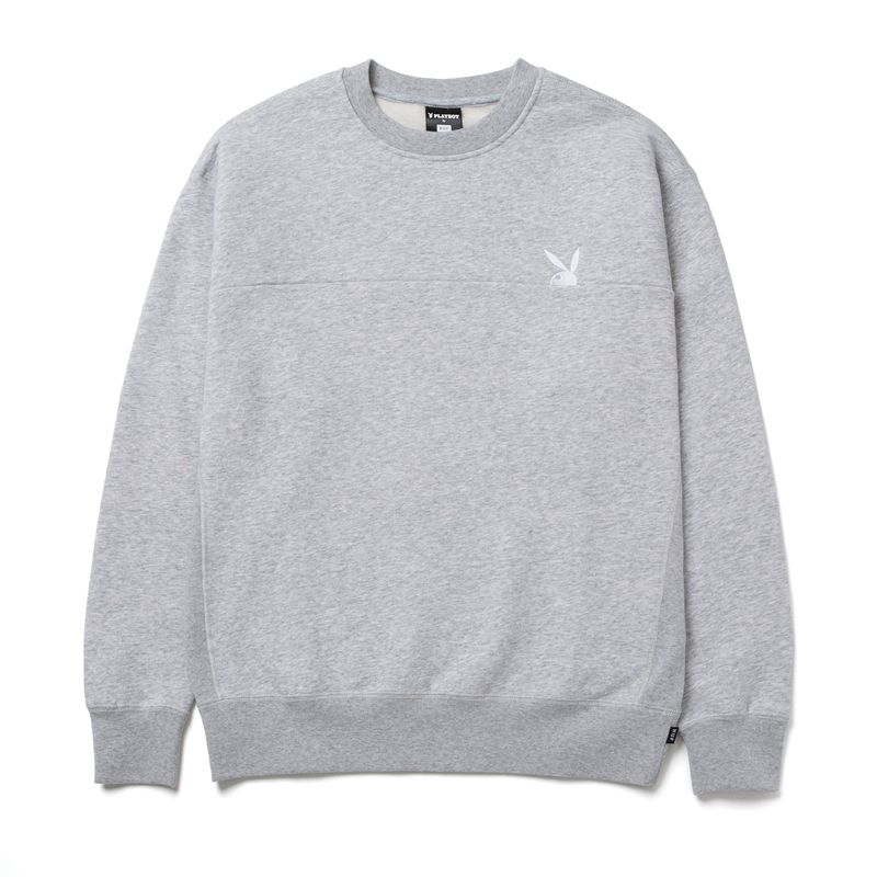 Felpa Con Cappuccio Playboy X Huf Rabbit Head Crewneck Uomo Nere | 92576AWSQ