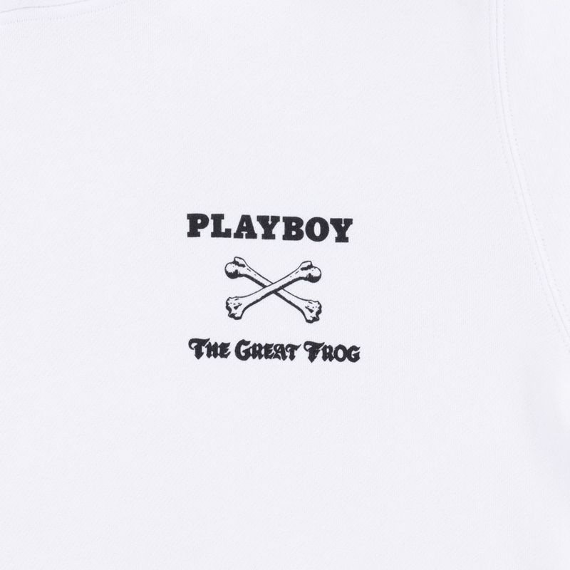 Felpa Con Cappuccio Playboy X The Great Frog Uomo Bianche | 13406TCEM