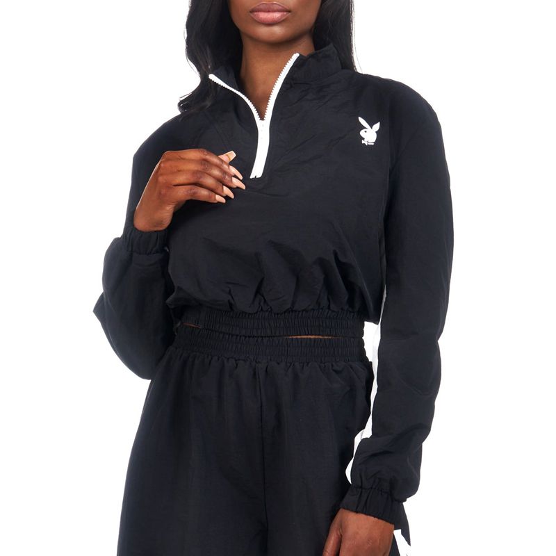 Giacca Playboy Active Half Zip Donna Nere | 62374FLUC