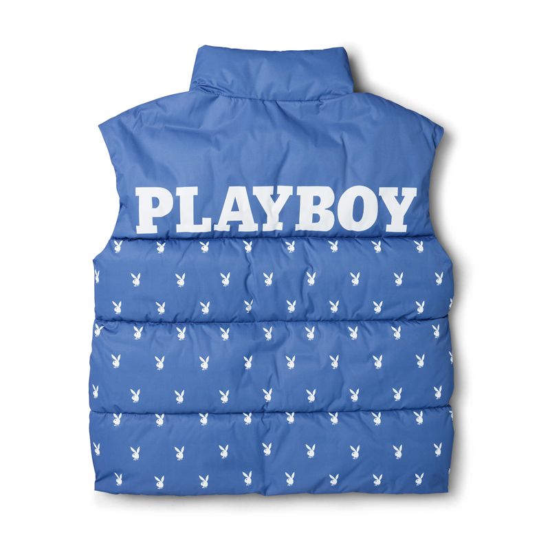 Giacca Playboy Bunny Puffer Vest Donna Blu | 60594NBJW