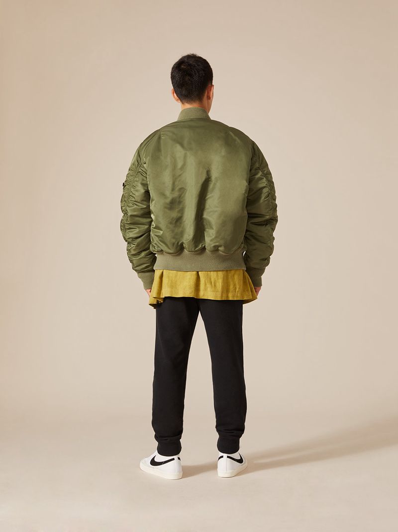 Giacca Playboy X Alpha Industries Reversible Ma-1 Flight Jacket Uomo Verde Oliva | 84706NZDK