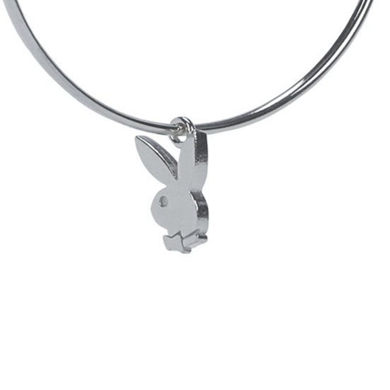 Gioielli Playboy Bunny Hoops Donna Argento | 96381EIYZ