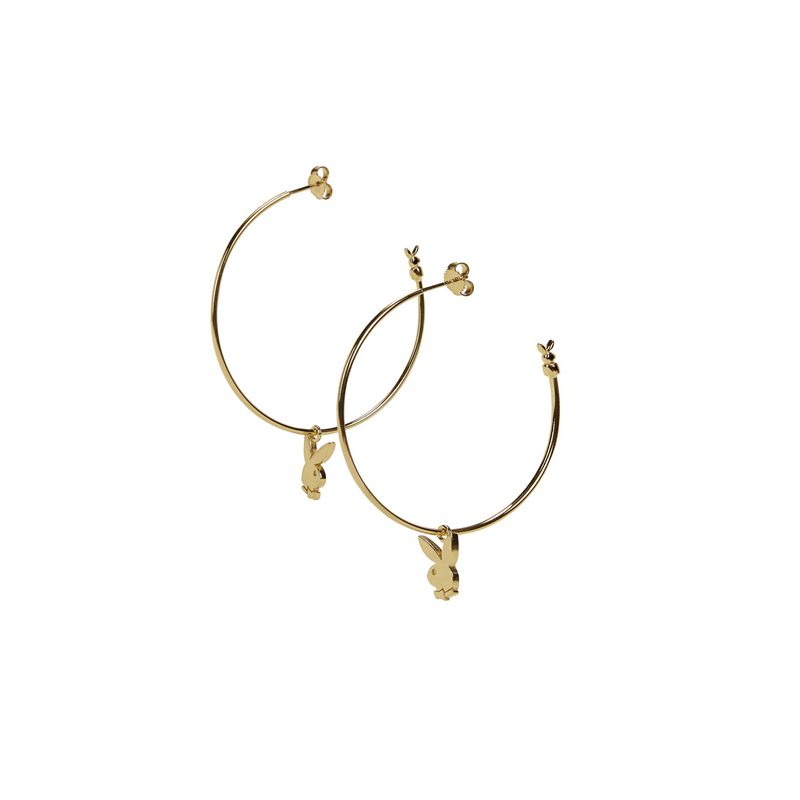 Gioielli Playboy Bunny Hoops Donna Oro | 68521MFHV