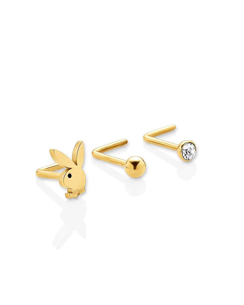 Gioielli Playboy Bunny Nose Studs Donna Oro | 81934GEKJ