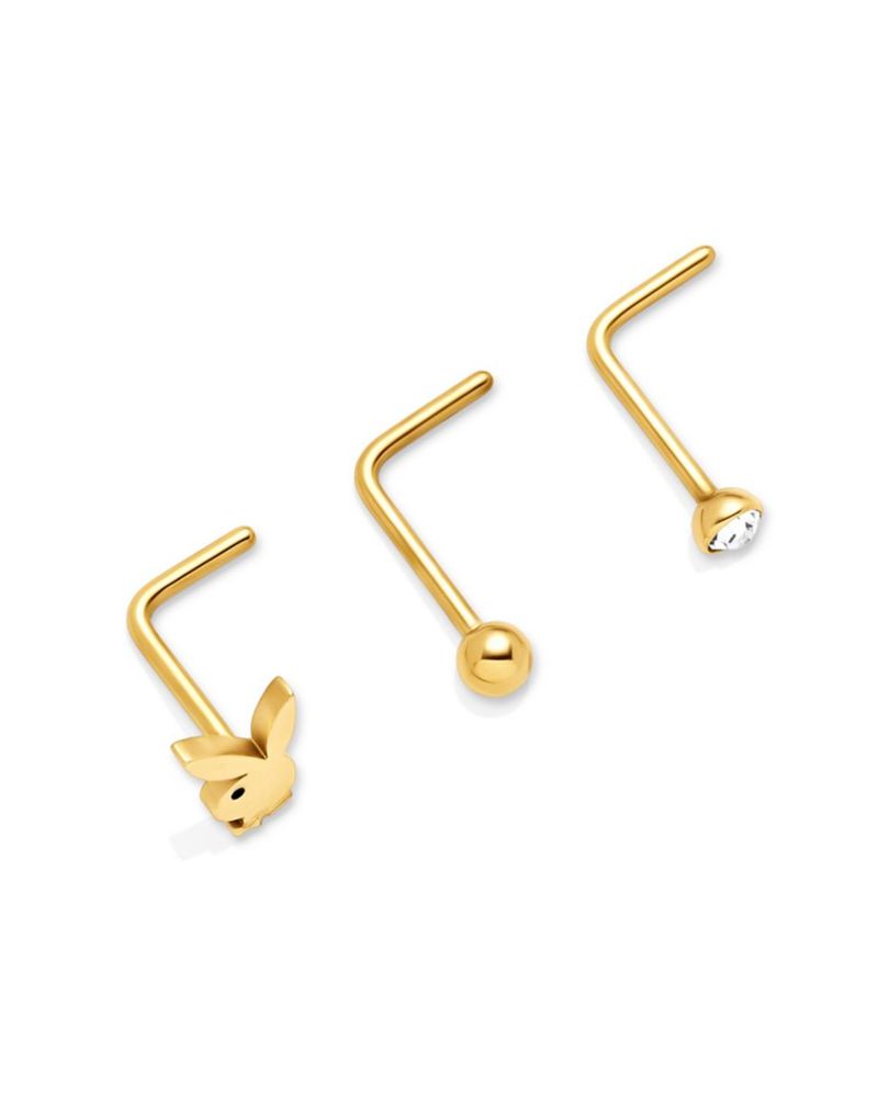 Gioielli Playboy Bunny Nose Studs Donna Oro | 81934GEKJ