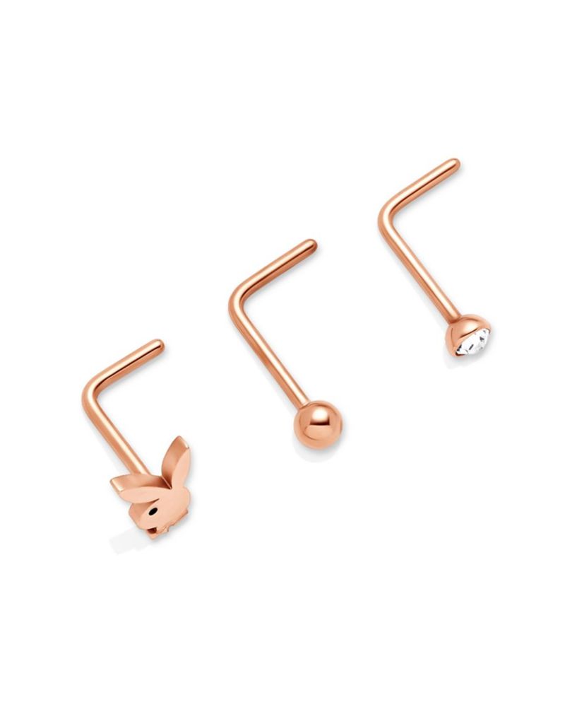 Gioielli Playboy Bunny Nose Studs Donna Oro | 81934GEKJ