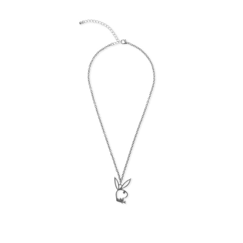 Gioielli Playboy Bunny Outline Necklace Donna Grigie | 56470RAPO