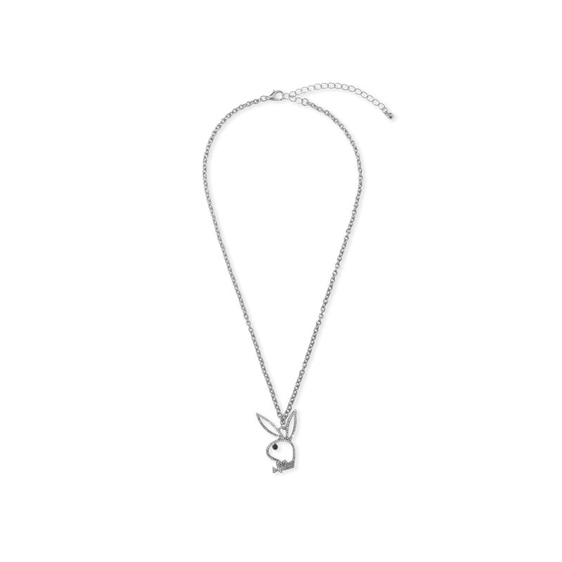 Gioielli Playboy Bunny Outline Necklace Donna Grigie | 56470RAPO