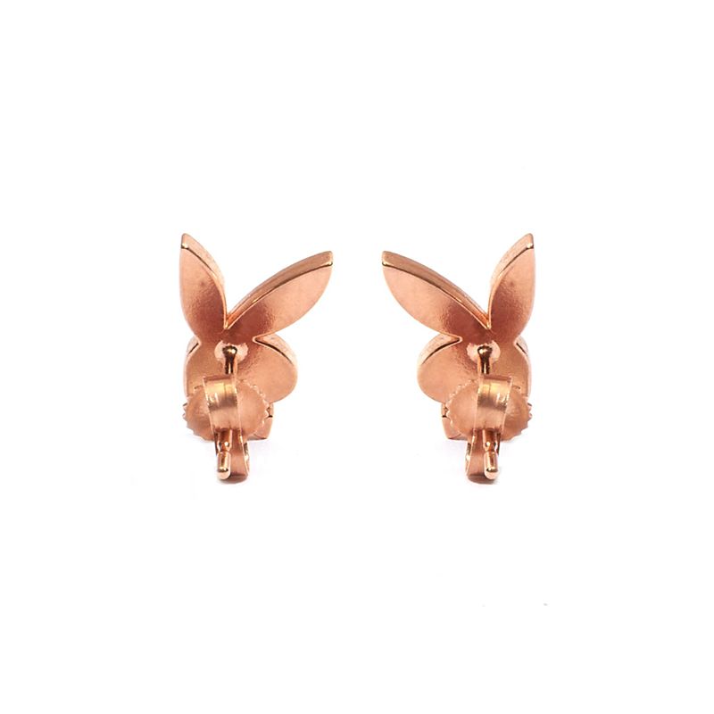 Gioielli Playboy Bunny Stud Earrings Donna Rosa Oro | 13480IZOD