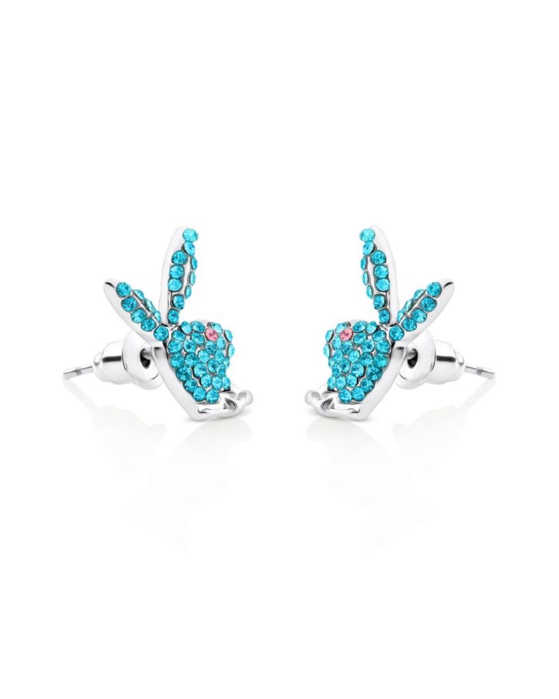 Gioielli Playboy Bunny Stud Earrings Donna Argento | 58012SOGP