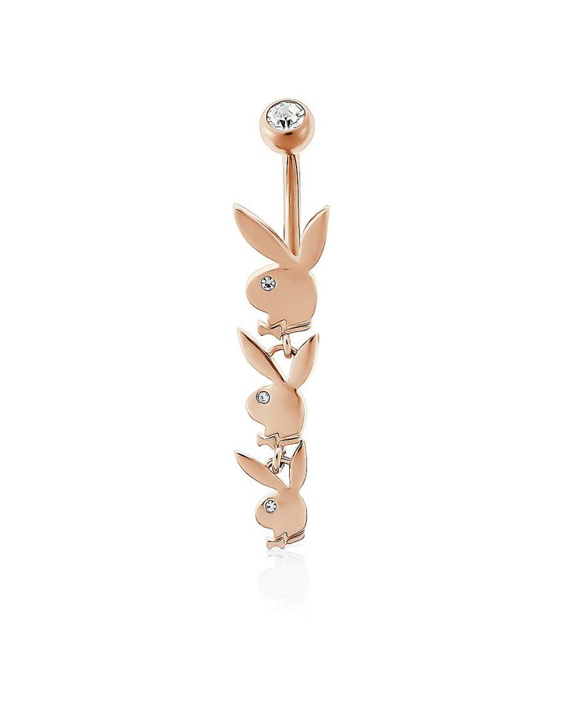 Gioielli Playboy Dangling Bunny Head Belly Ring Donna Oro | 72308XNBY