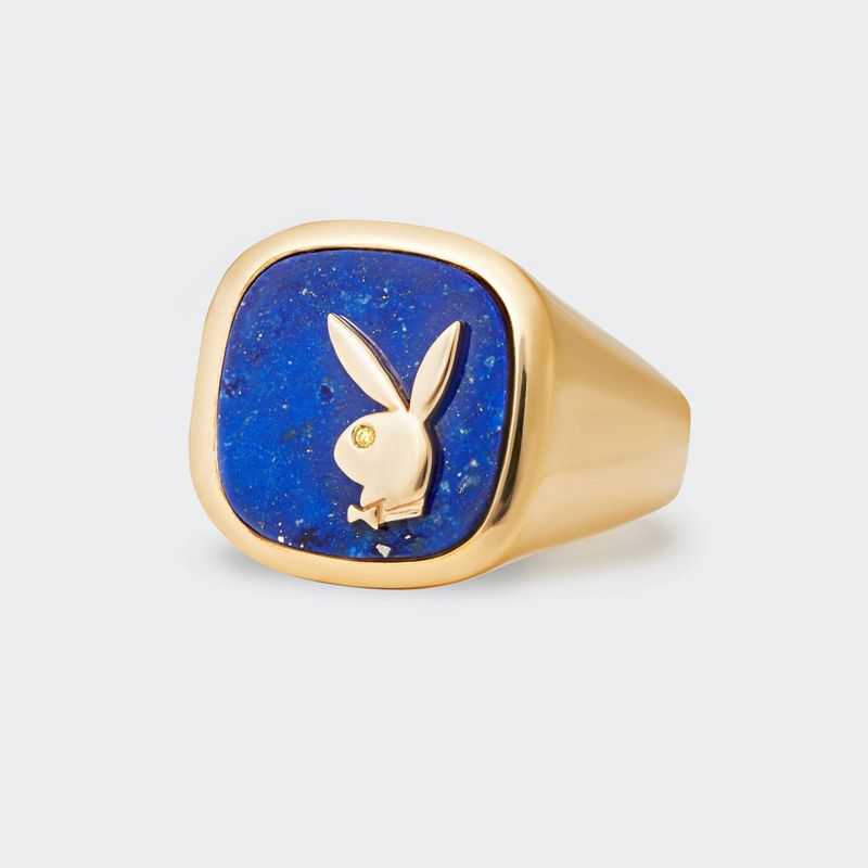 Gioielli Playboy Lapis Membership Ring 1 Uomo Oro Blu | 65428YDCG