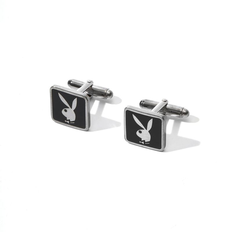 Gioielli Playboy Rabbit Head Cufflinks Uomo Argento | 96847TQZD