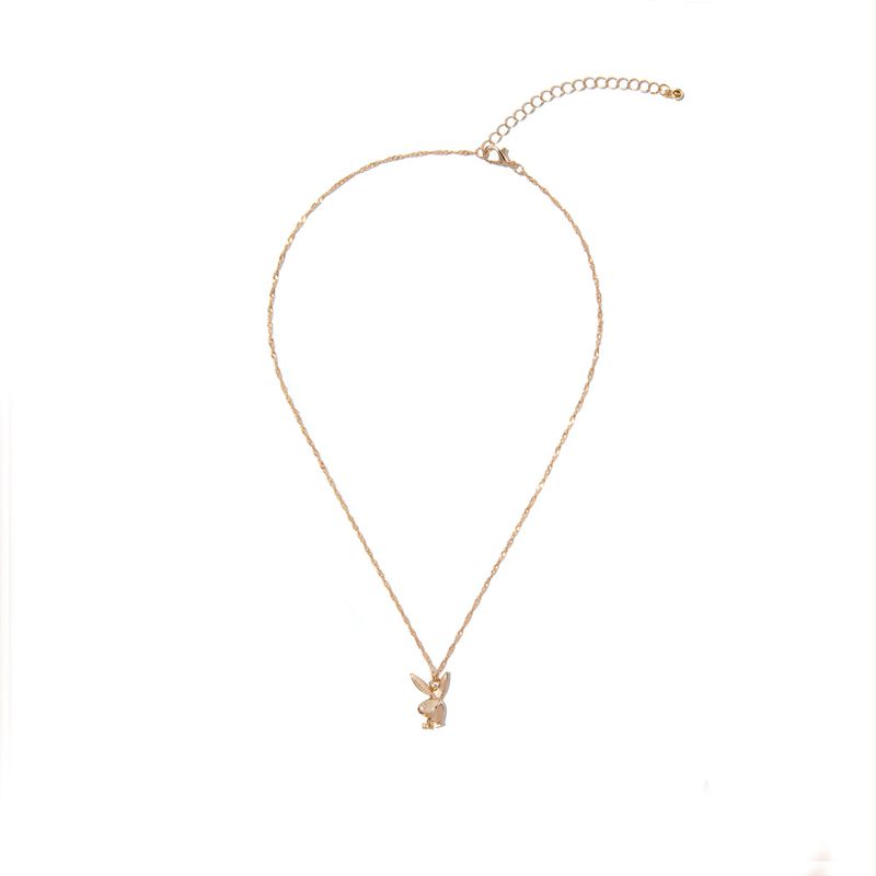 Gioielli Playboy Rabbit Head Necklace Donna Oro | 91753QEXN