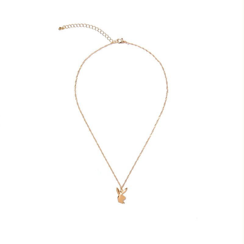 Gioielli Playboy Rabbit Head Necklace Donna Oro | 91753QEXN