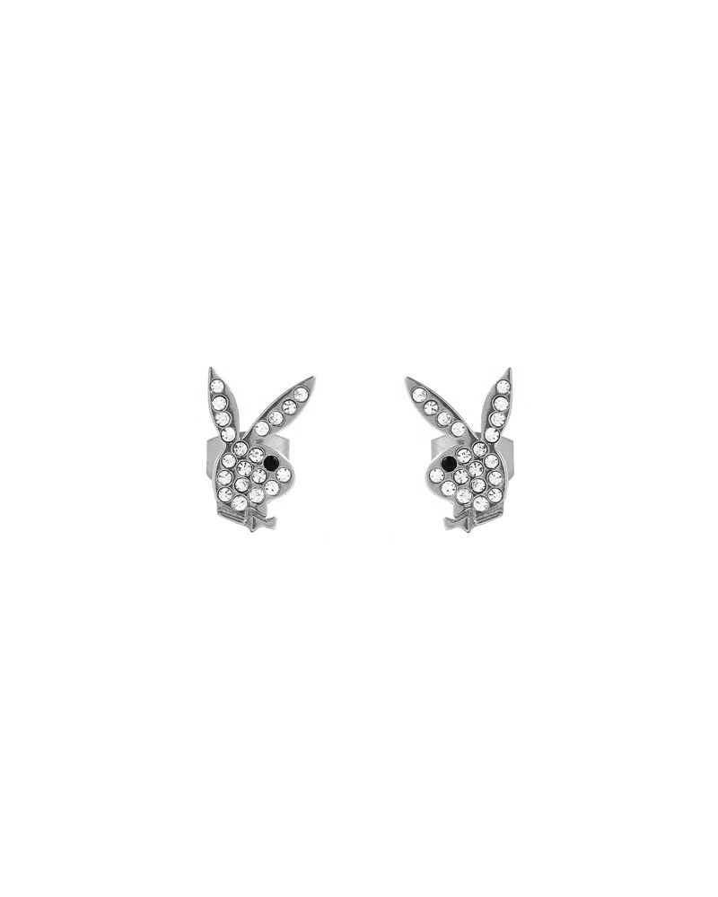 Gioielli Playboy Rabbit Head Pave Stud Earrings Donna Oro | 48093WVUC