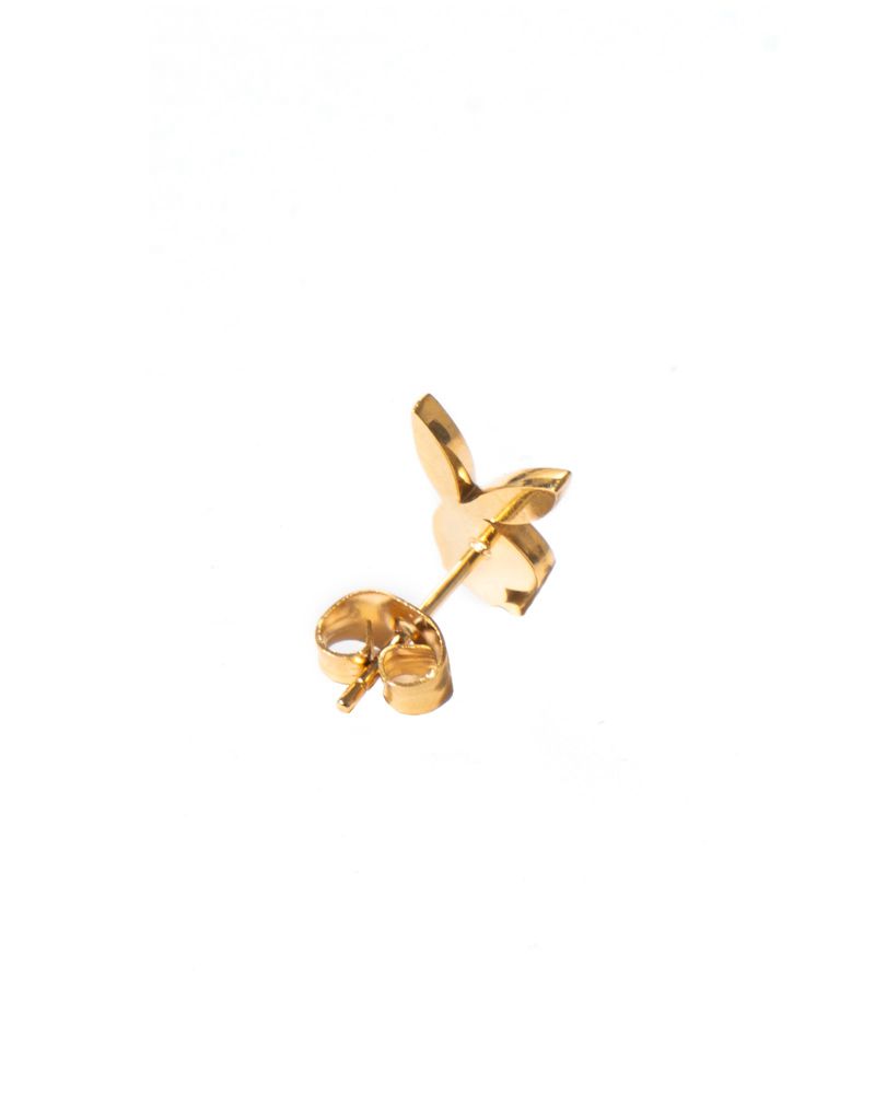 Gioielli Playboy Rabbit Head Pave Stud Earrings Donna Oro | 48093WVUC