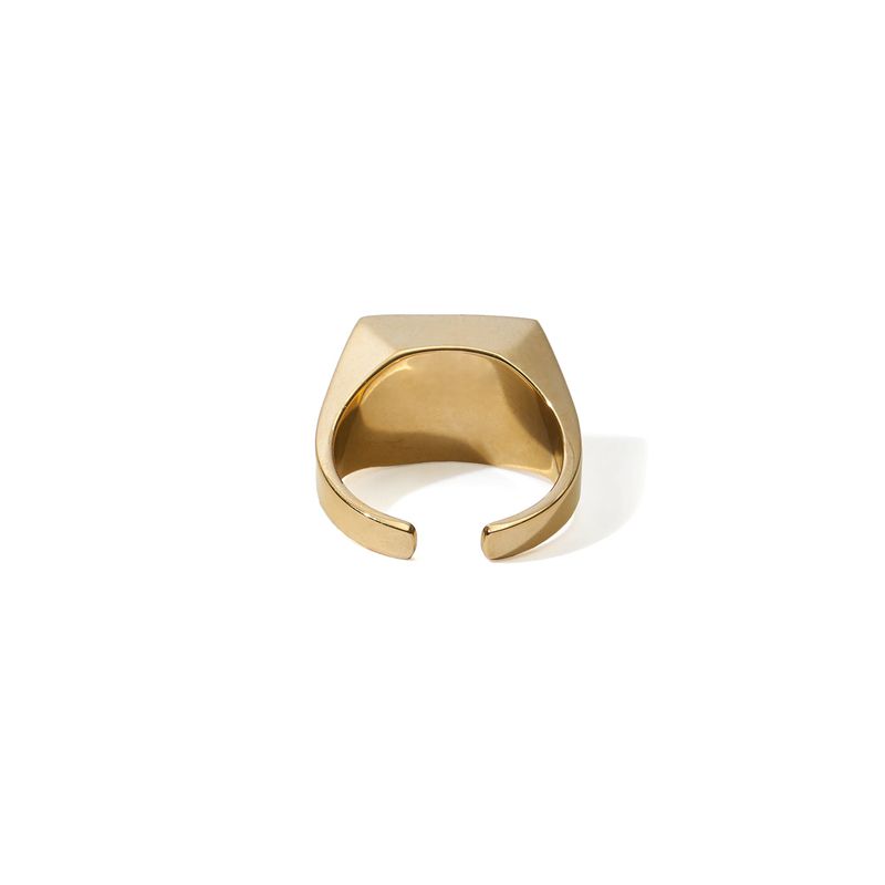 Gioielli Playboy Rabbit Head Signet Member's Ring Uomo Oro | 64183HGFY