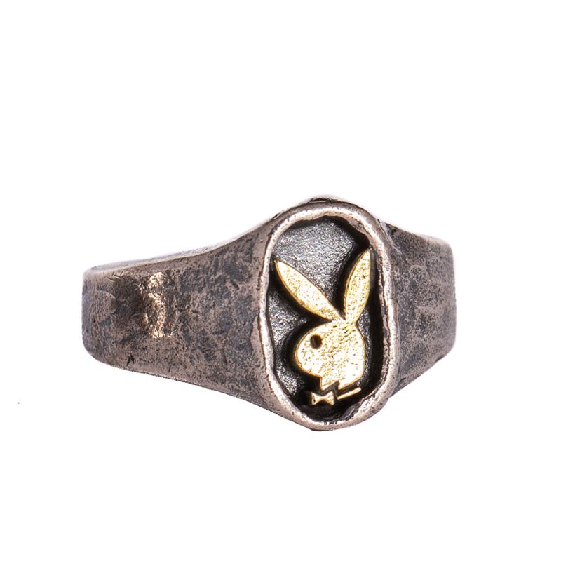 Gioielli Playboy Rabbit Head Signet Ring Uomo Metal | 84156SGLM