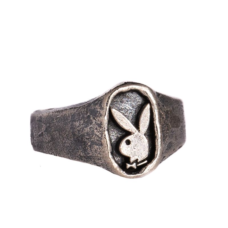 Gioielli Playboy Rabbit Head Signet Ring Uomo Metal | 84156SGLM