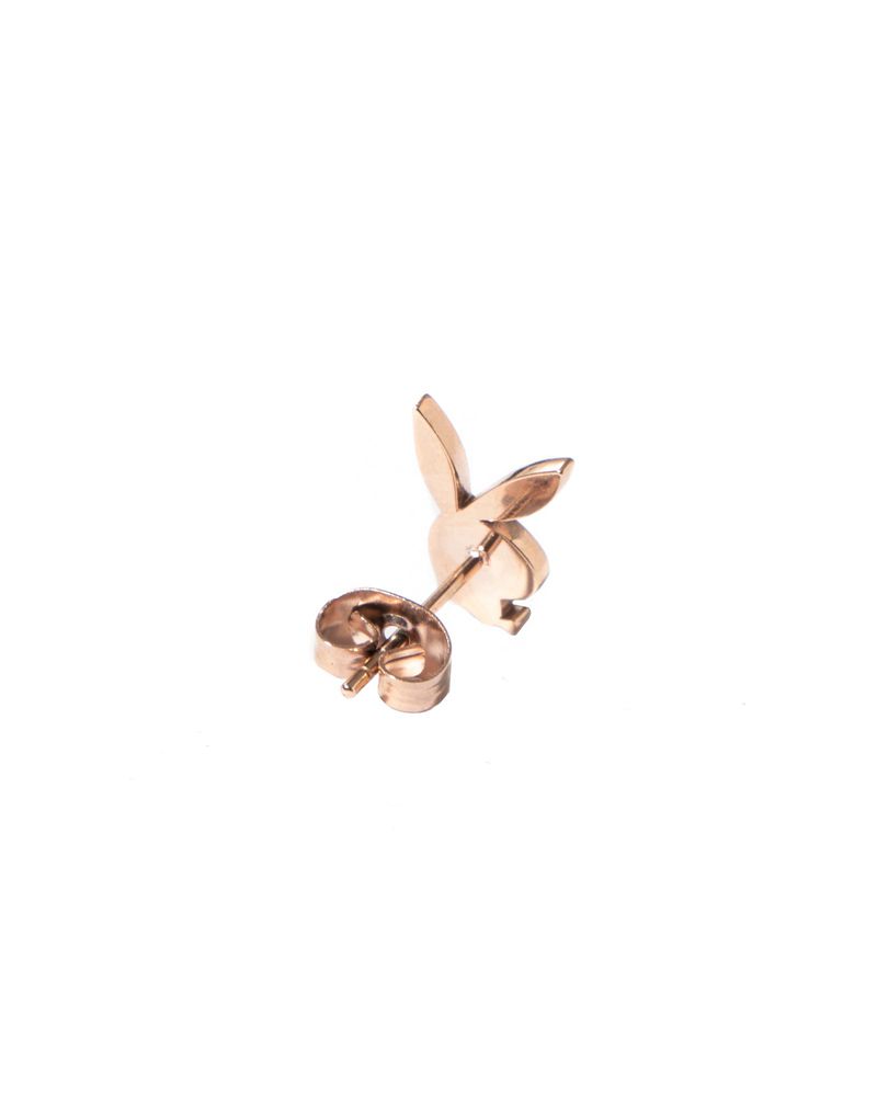 Gioielli Playboy Rabbit Head Stud Earrings Uomo Argento | 21746ELFP