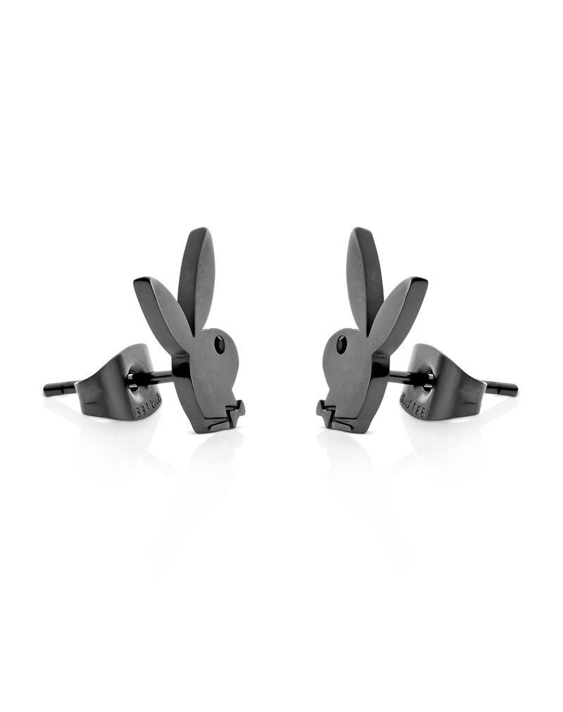 Gioielli Playboy Rabbit Head Stud Earrings Donna Nere | 30756ERKT