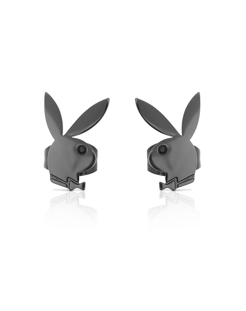 Gioielli Playboy Rabbit Head Stud Earrings Donna Nere | 30756ERKT