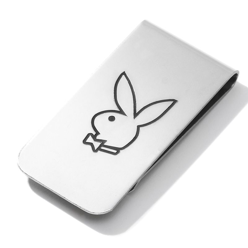 Gioielli Playboy Silver Rabbit Head Money Clip Uomo Argento | 26973FKZP